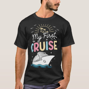 Camiseta Os Meus Primeiros Cruzeiros Mulheres e Meninos Cru