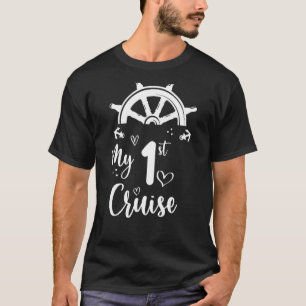 Camiseta Os Meus Primeiros Cruzeiros Mulheres e Meninos Cru
