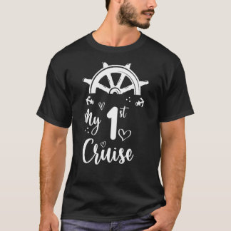 Camiseta Os Meus Primeiros Cruzeiros Mulheres e Meninos Cru