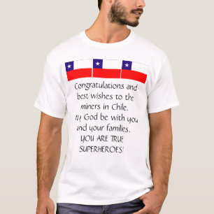 CAMISETA OS MINEIROS CHILENOS SÃO SALVADOS