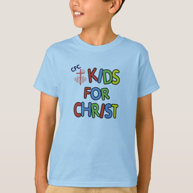 Camiseta Os miúdos de CFC para o cristo caçoam o t-shirt (Frente)
