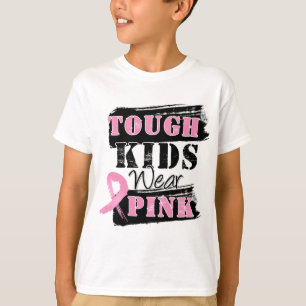 Camiseta Os miúdos resistentes vestem o rosa - consciênci