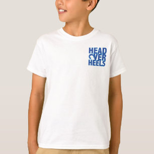 Camiseta Os miúdos Tee com logotipo azul brilhante