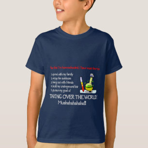 Camiseta Os miúdos tomam sobre a mundo o design escuro da