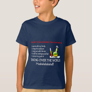 Camiseta Os miúdos tomam sobre a mundo o design escuro da