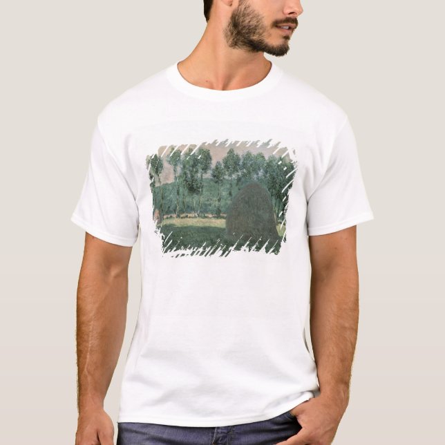Camiseta Os monte de feno de Claude Monet | aproximam (Frente)