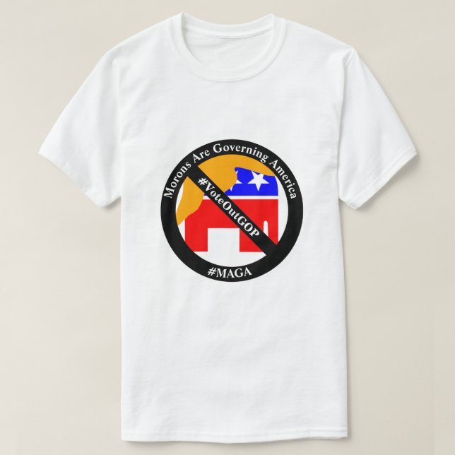 Camiseta Os Morons Estão Governando A América (Frente do Design)