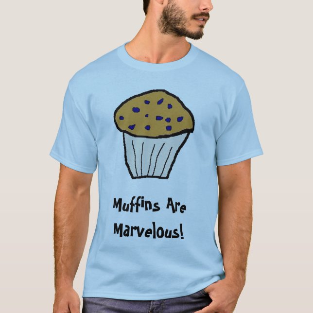 Camiseta Os muffin são maravilhosos! (Frente)