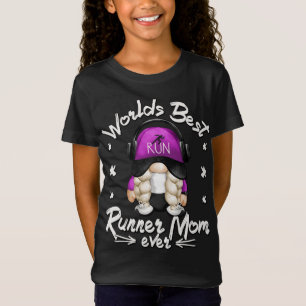 Camiseta Os Mundos Melhor Correndo A Mãe Design Com O Funny