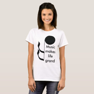 Camiseta Os músicos da música fazem a vida o divertimento