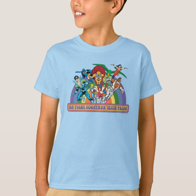 Camiseta Os Novos Titãs De Adolescentes - Lutamos Juntos Co (Frente)