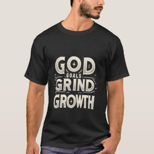 Camiseta Os Objetivos de Deus Cultivam O Crescimento.