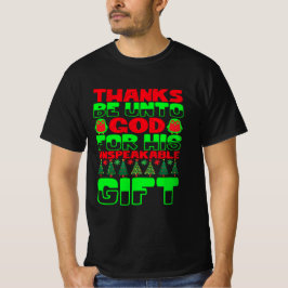 Camiseta Os obrigados estão em Deus por seu presente indesc