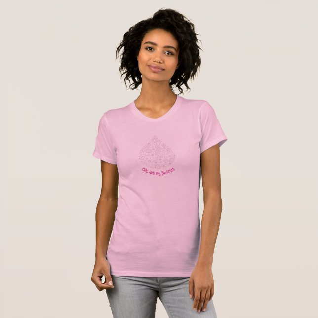 Camiseta Os óleos são meu t-shirt favorito (o rosa) (Frente Completa)