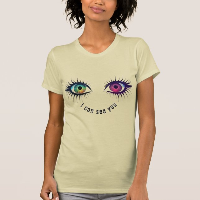Camiseta Os olhos que eu posso te ver design (Frente)