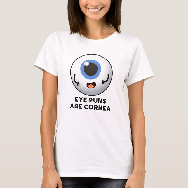 Camiseta Os Olhos São Corneanos Engraçados. (Frente)