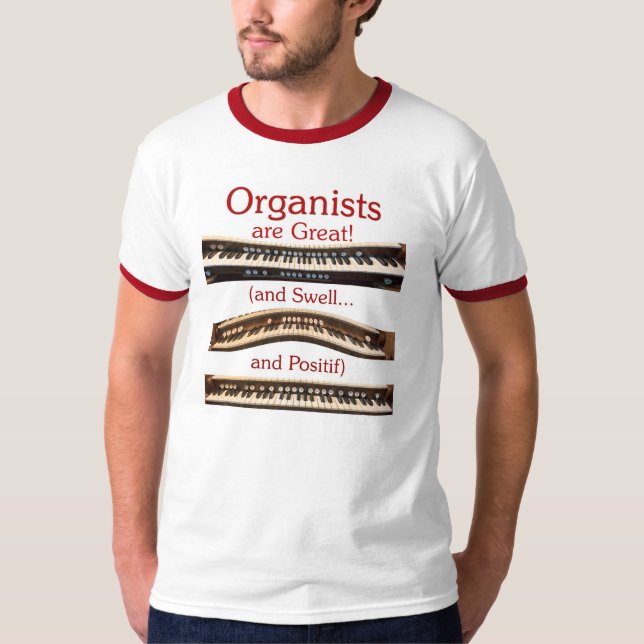 Camiseta Os organistas são grandes! T da campainha dos (Frente)