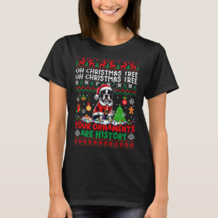 Camiseta Os Ornamentos De Árvores Do Xmas São Papais noeis