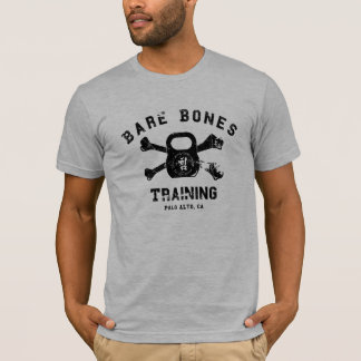 Camiseta Os ossos desencapados dos homens que treinam o