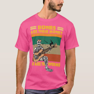 Camiseta Os Ossos São O Dinheiro Deles E Os Vermes Guitaris