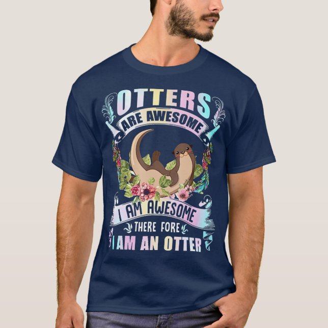 Camiseta Os Otters São Presentes Incrivelmente Engraçados. (Frente)