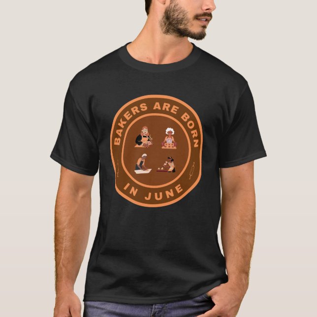 Camiseta Os padeiros são nasceres no design alternativo de  (Frente)
