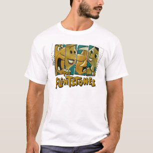 Camiseta Os painéis retros do caráter cómico dos