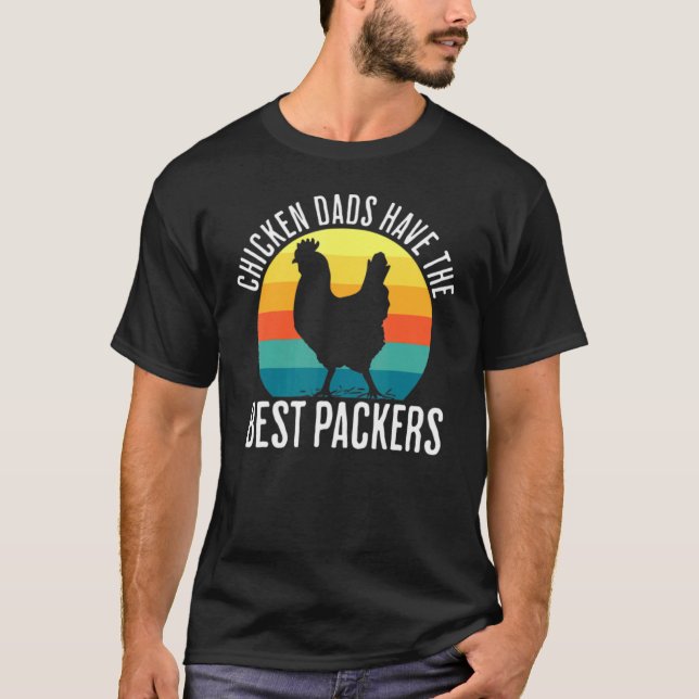 Camiseta Os Pais De Galinha Retro Têm Os Melhores Peckers (Frente)