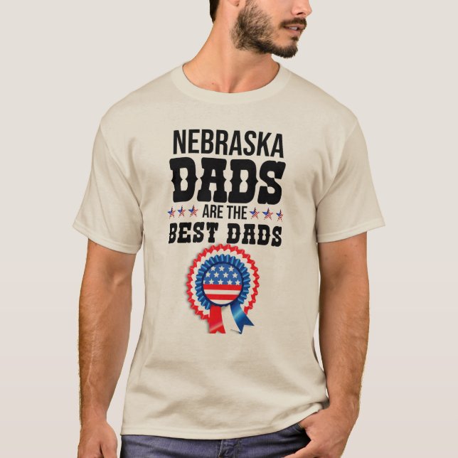 Camiseta Os pais de Nebraska são os melhores pais (Frente)
