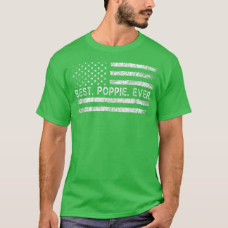 Camiseta Os Pais Dizem Melhor Poppie De Sempre Com Bandeira