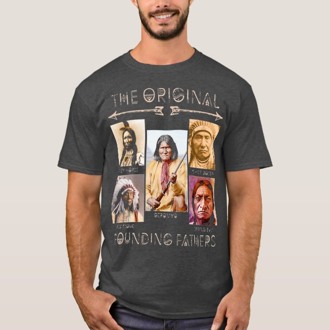 Camiseta os pais fundadores originais clássicos nativos (Frente)