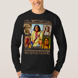 Camiseta Os Pais Fundadores Originais do Índio Nativo