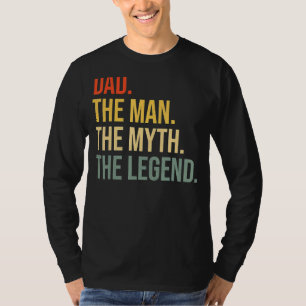 Camiseta Os Pais Pai O Homem O Mito A Perna