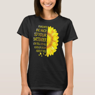 Camiseta Os Pais São Bonitos Para O Seu Barman Engraçado, G