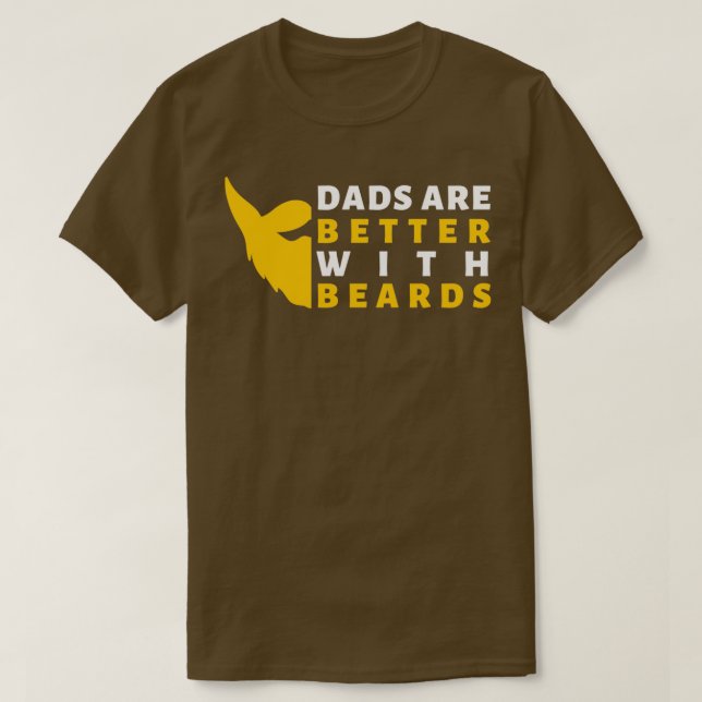 Camiseta Os pais São Melhores Com As Barbas (Frente do Design)