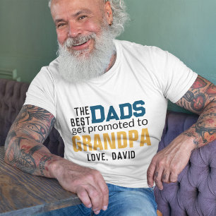 Camiseta Os Pais São Promovidos Ao Dia de os pais Do Avô