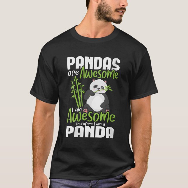 Camiseta Os Pandas São Incríveis, Eu Sou Incrível, Por Isso (Frente)