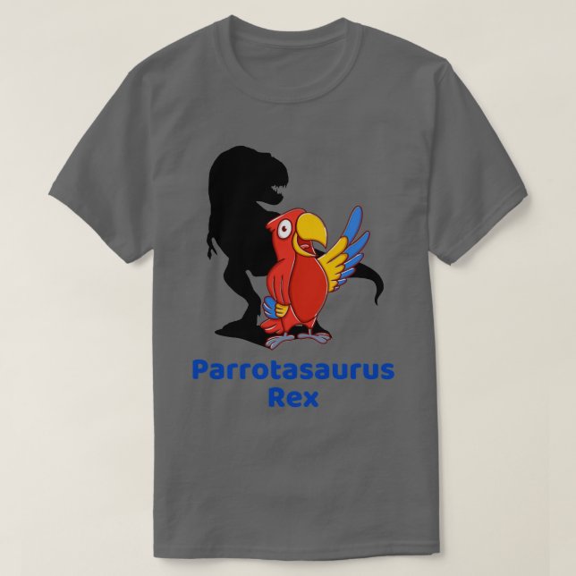 Camiseta Os papagaios são apenas dinossauros modernos (Frente do Design)