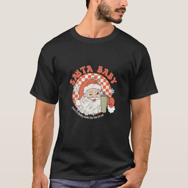Camiseta Os Papais noeis De Retro Deixam Um Stanley Sob A Á (Frente)