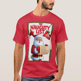Camiseta Os Papais noeis secretos Lista travessa de natal E