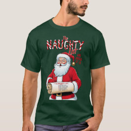 Camiseta Os Papais noeis secretos Lista travessa de natal E