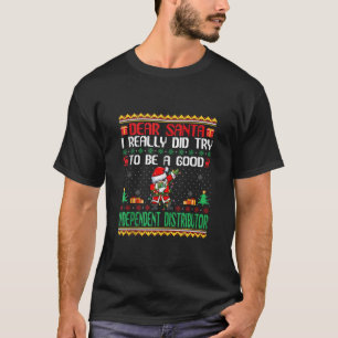 Camiseta Os papais noeis tentam ser um bom distribuidor ind