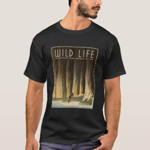 Camiseta Os parques nacionais da vida selvagem preservam