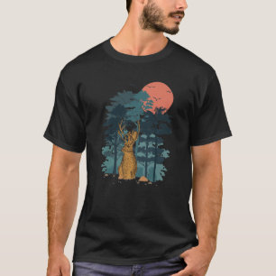 Camiseta Os Pássaros Da Árvore Do Pinho De Coelho Da Mont