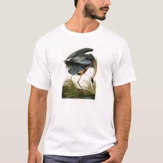 Camiseta Os pássaros de John Audubon da garça-real de