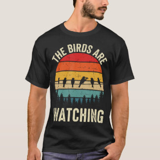 Camiseta Os Pássaros Estão Observando Apaixonado por Pássar