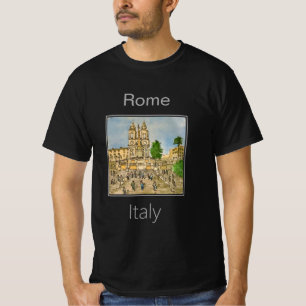 Camiseta Os passos espanhóis, Roma, Itália