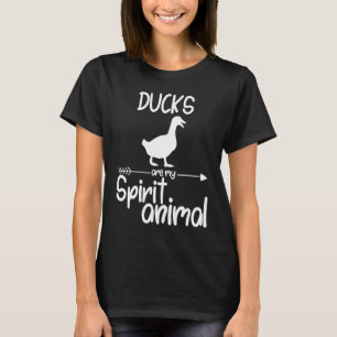 Camiseta Os Patos São O Meu Espírito Animal Para Homens Mul