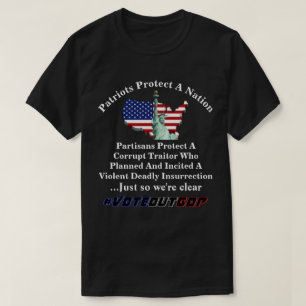 Camiseta Os Patriotas Protegem Os Partidários Da Nação Prot