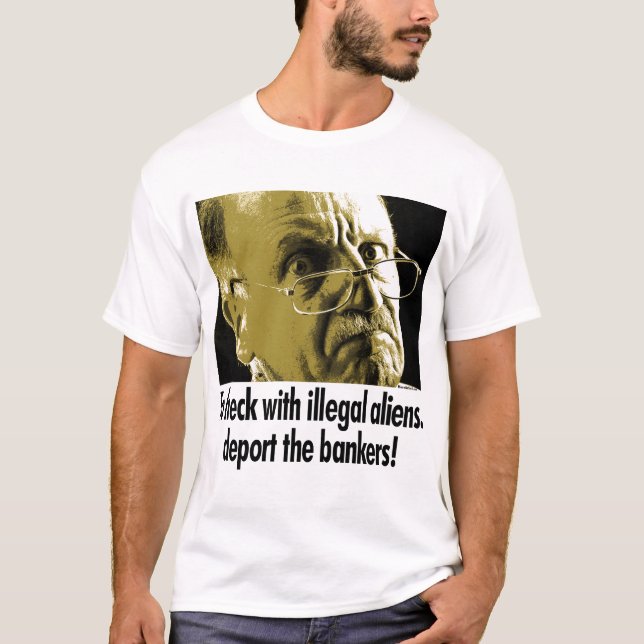 Camiseta Os pedaços com imigrantes ilegais, deport os (Frente)